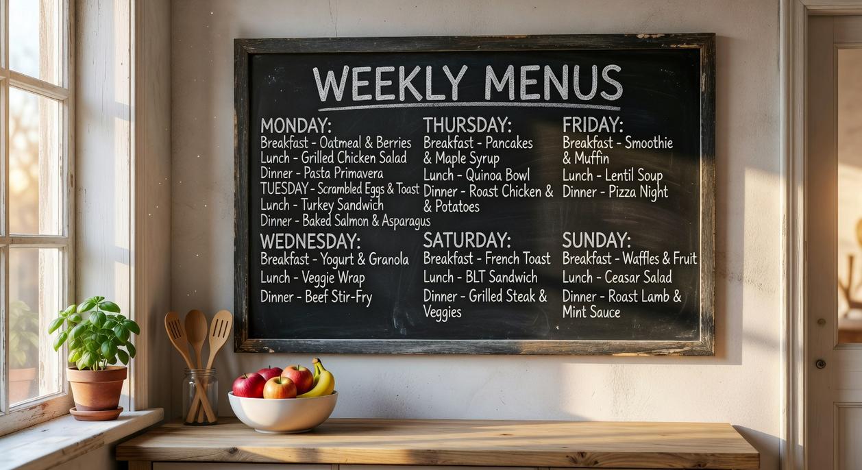 weekly menus