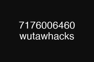 7176006460 wutawhacks